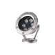 ^LED LUMINAIRE SS304 IP68 6W RGB RF 60° 12V AC Ra>80 30.000HRS  -AQUET6RGB